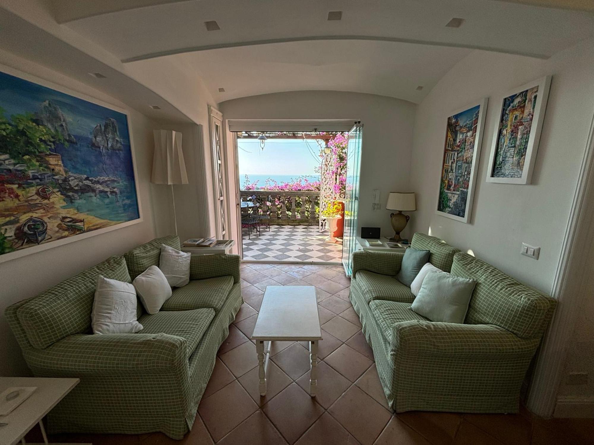 קאפרי Luxury House In Villa Pompeiana Via Camerelle Con Terrazza Vista Mare מראה חיצוני תמונה