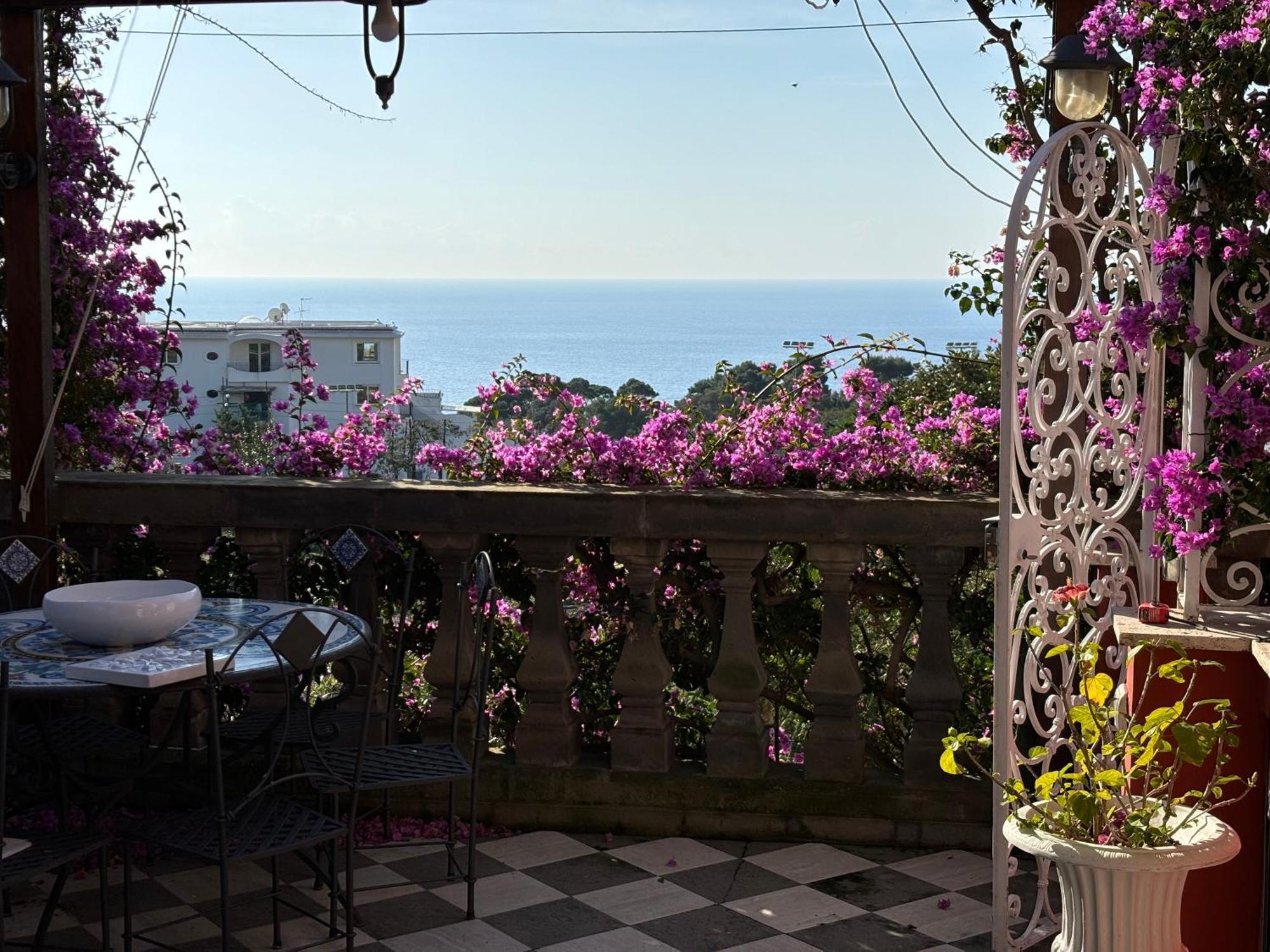 קאפרי Luxury House In Villa Pompeiana Via Camerelle Con Terrazza Vista Mare מראה חיצוני תמונה